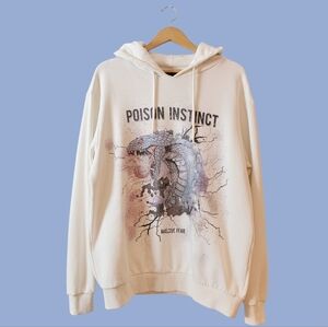 Cobra Snake Y2K 2000s Graphic Sweatshirt Hoodie XL Unisex
